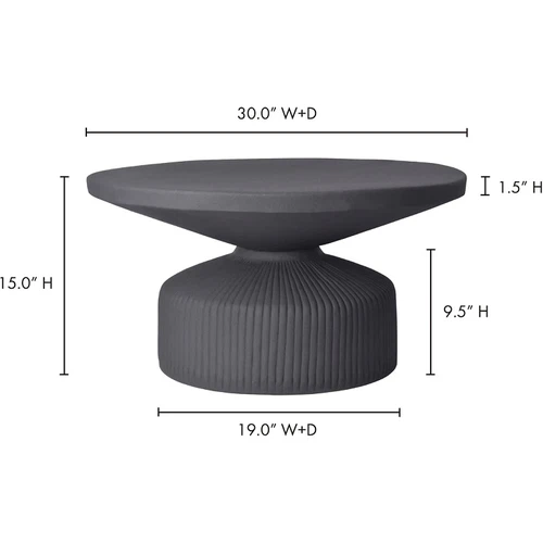 Black MDF Round Coffee Table Black MDF Round Coffee Table