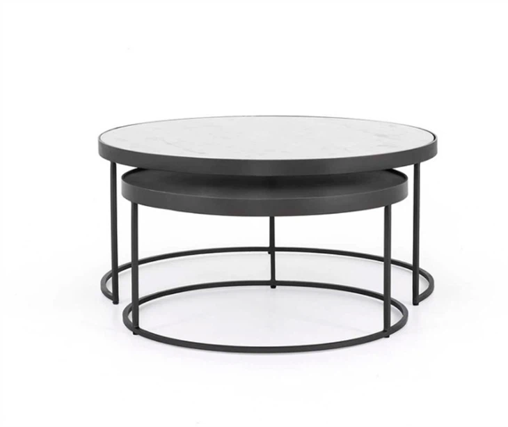 Motel 6 Square Tea Table of Set 2
